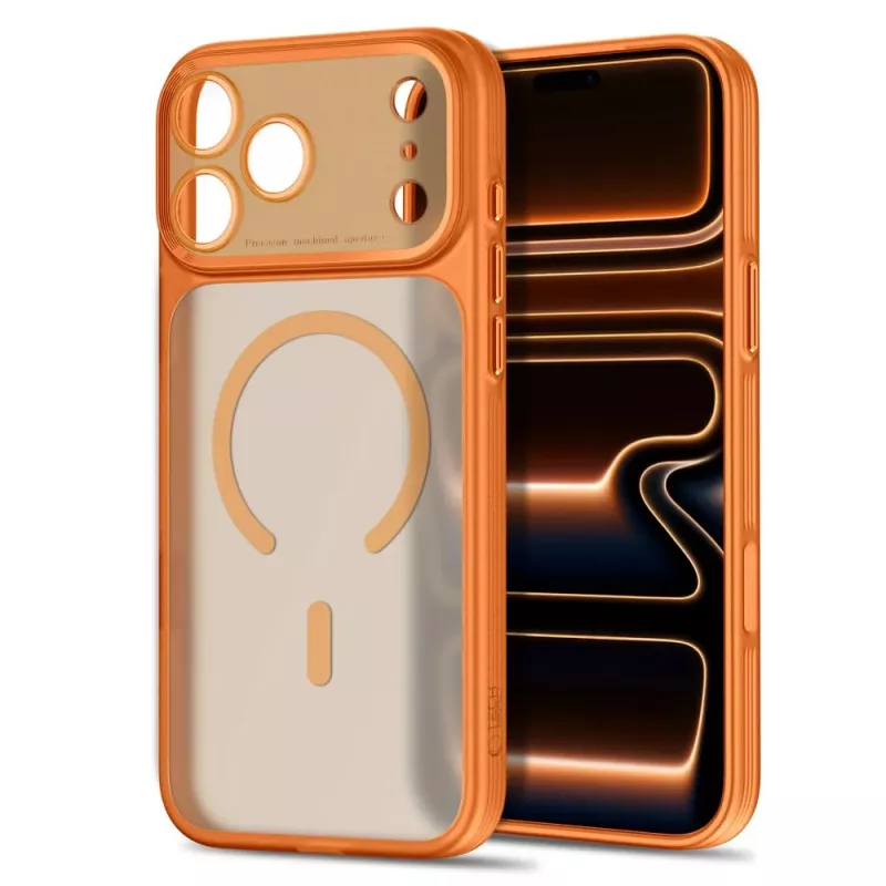 TECH-PROTECT MagPrime MagSafe CC iPhone 17 Pro / 18 Pro matta Cosmic Orange