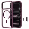 Tech-Protect Magmat MagSafe kirkas kotelo iPhone 17 Pro Max / 18 Pro Max - tumman kirsikanpunainen