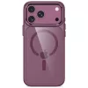 Tech-Protect Magmat MagSafe kirkas kotelo iPhone 17 Pro Max / 18 Pro Max - tumman kirsikanpunainen