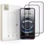 Tech-Protect Glass Fit+ panssarilasi näytönsuoja Apple iPhone 13/13 Pro/14/16e/17e, musta kehys, 2 kpl:n pakkaus