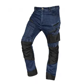 NEO TOOLS farkkutyöhousut Oxford-vahvisteilla, laivastonsininen, koko XXL (81-360-1-XXL)