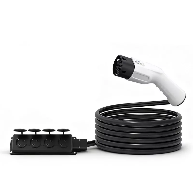 AKYGA AK-SC-E27 V2L-sovitin Type 2 - 4x Schuko 16A 3m