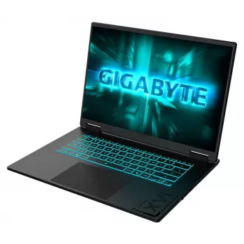 GIGABYTE A16 16 tuuman 165Hz pelikannettava - AMD Ryzen 7 260, 32GB RAM, 512GB SSD + 1TB HDD, NVIDIA GeForce RTX 5060, ilman käyttöjärjestelmää