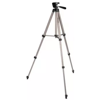 Camrock CR0577 3-tie panoraamapää jalusta älypuhelinpidikkeellä ja kantolaukulla, max. korkeus 1060 mm, kantavuus 2 kg, alumiiniseos, musta