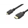 Accura HDMI - micro-HDMI -kaapeli 1,8m 4K High-Speed Ethernetillä musta