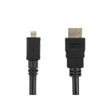 Accura HDMI - micro-HDMI -kaapeli 1,8m 4K High-Speed Ethernetillä musta