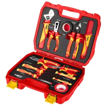 NEO TOOLS 13-osainen sähköasentajan työkalusarja laukussa, VDE 1000V eristetty, CrV-teräs