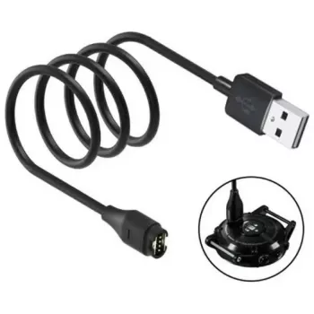 Beline USB-A-latauskaapeli Garmin-älykelloille 1 m musta
