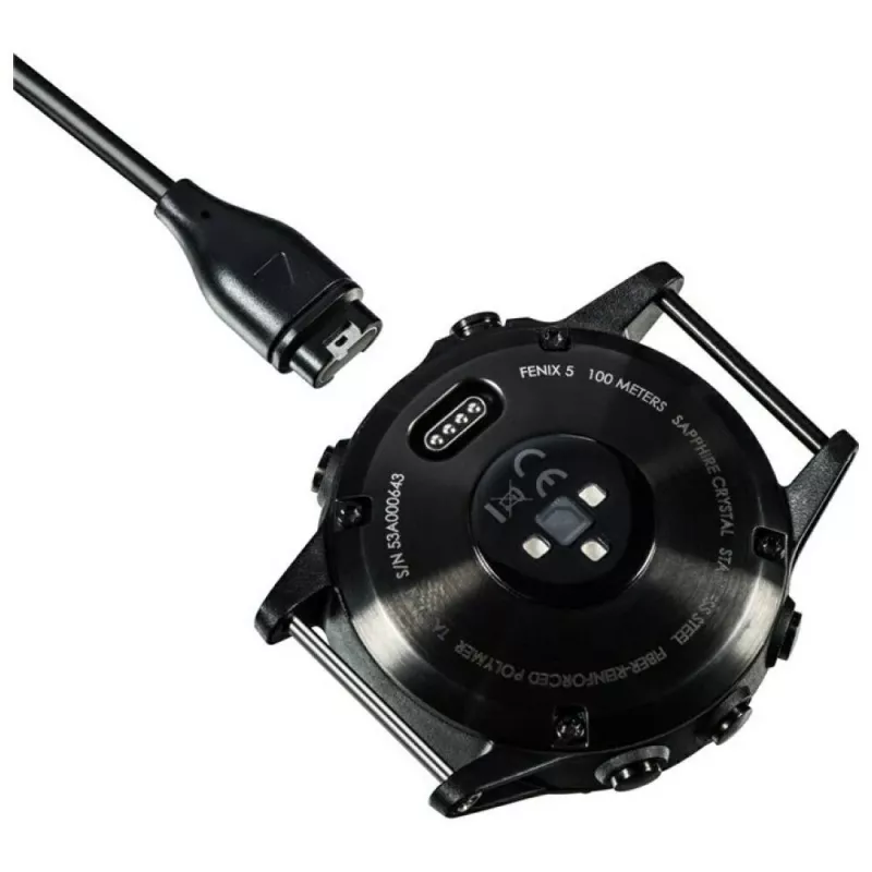 Beline USB-A-latauskaapeli Garmin-älykelloille 1 m musta