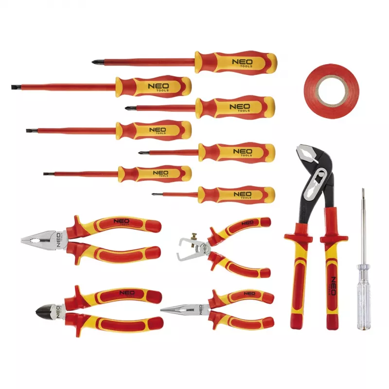 NEO TOOLS pihti- ja ruuvimeisselisarja 1000V, 13 kpl
