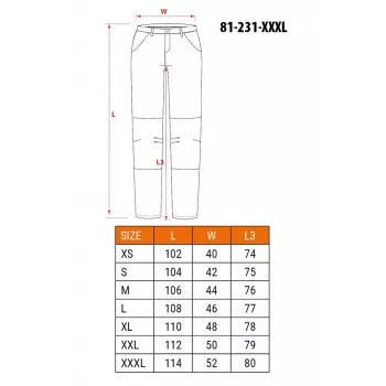NEO Tools 81-231-XXXL suojahousut harmaa/musta
