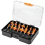 NEO TOOLS 15-osainen kovametallijyrsinsarja 8 mm varrella puulaatikossa