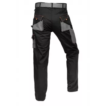 NEO Tools 81-238-XL suojahousut 9 taskulla ja vahvistetuilla polvilla, harmaa/musta, koko XL