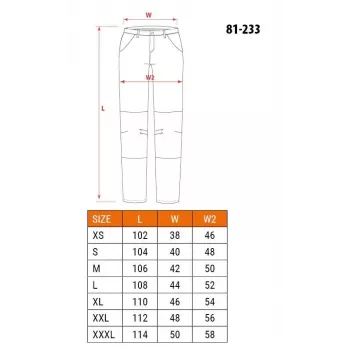NEO TOOLS 81-233-XXL suojahousut musta koko XXL