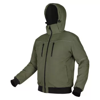 NEO TOOLS eristetty hupullinen takki OUTDOOR, vihreä, koko XXL