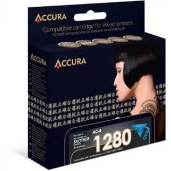 Accura yhteensopiva syaani mustepatruuna Brother LC1280XLC/LC1240XLC/LC1220XLC (suuri tuotto, 1200 sivua)