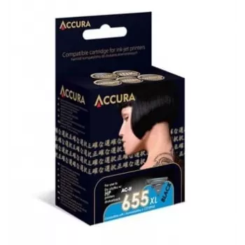 Accura yhteensopiva musta mustepatruuna HP 655XL (CZ109AE) suuri tuotto