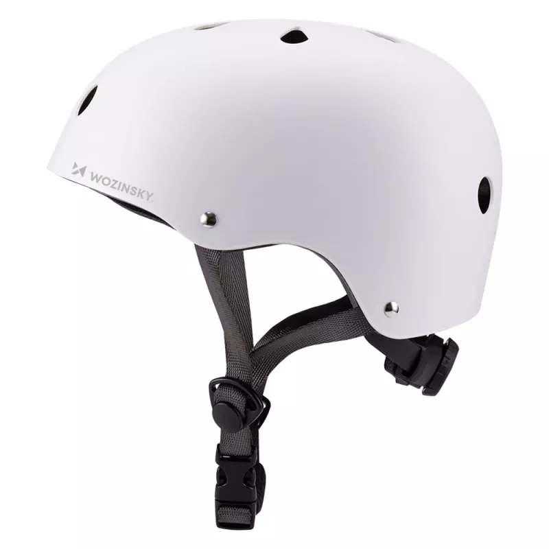 WOZINSKY BMX/scooter pyöräilykypärä kevyt 48-52 cm - valkoinen