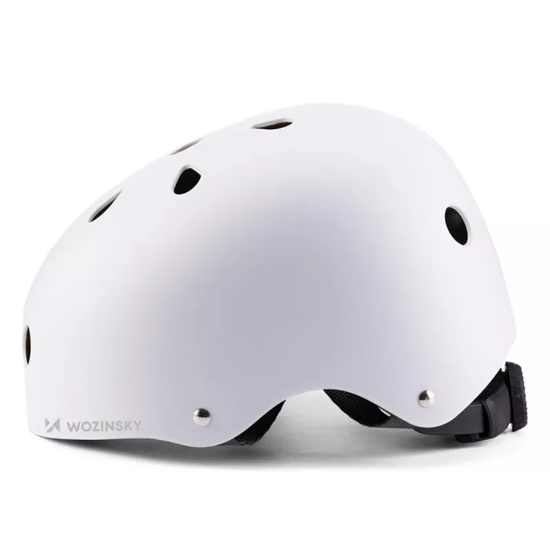 WOZINSKY BMX/scooter pyöräilykypärä kevyt 48-52 cm - valkoinen