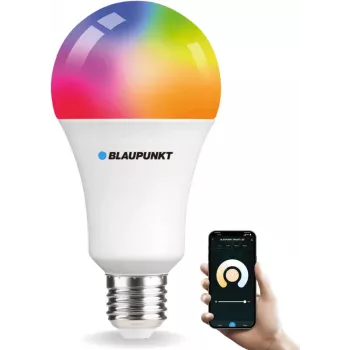 Blaupunkt E27 9W älykäs LED-lamppu A60 – Tunable White & RGB, Wi-Fi, Alexa/Google Assistant