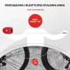 Rockbros Retractable Cable Lock 32420981001 punainen - 3-numeroinen yhdistelmälukko, 90 cm punottu teräs