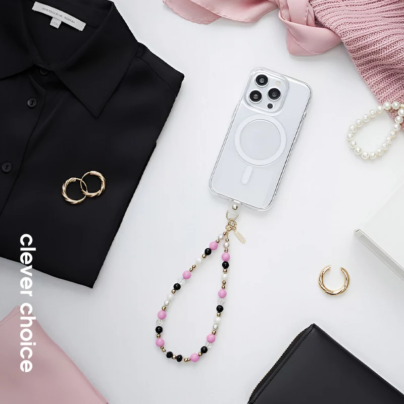 Crong Phone Charm - puhelinranneke tyylikkäillä helmillä (yleismallinen kaulariipus)