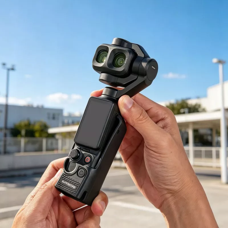 SUNNYLIFE OP4-BHT200-D TPU-suojakotelo DJI Osmo Pocket 3 / 4 / 4P - musta