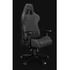 Yumisu 2050 materiaali harmaa/musta pelituoli
