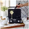 Adler AD 3084 vohvelirauta, 2400 W, musta/hopea