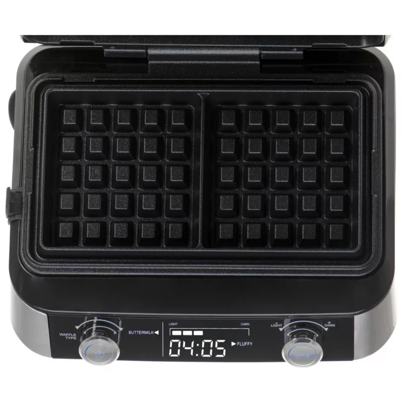 Adler AD 3084 vohvelirauta, 2400 W, musta/hopea