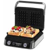 Adler AD 3084 vohvelirauta, 2400 W, musta/hopea