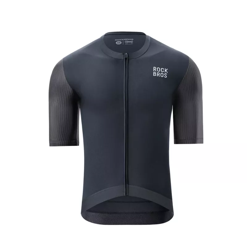 ROCKBROS 15200025 miesten lyhythihainen pyöräilypaita – XXXL – musta
