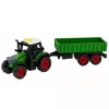 LEAN TOYS traktori maatalousperävaunulla, kitkaveto, valo ja ääni, 35 cm