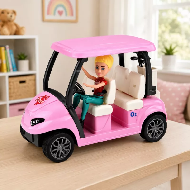 LEAN TOYS Meleks golf-setti nukeille koiran kanssa golf-setti lomatarvikkeet