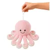 LEAN TOYS pehmo-oktopus imukupilla, pinkki, 16 cm