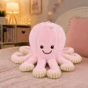 LEAN TOYS pehmo-oktopus imukupilla, pinkki, 16 cm