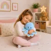 LEAN TOYS pehmo-oktopus pehmoeläin joustavilla lonkeroilla sininen 30 cm