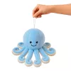 LEAN TOYS pehmo-oktopus pehmoeläin joustavilla lonkeroilla sininen 30 cm