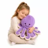 LEAN TOYS pehmo-oktopus pehmoeläin joustavilla lonkeroilla lila 50 cm