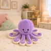 LEAN TOYS pehmo-oktopus pehmoeläin joustavilla lonkeroilla lila 50 cm