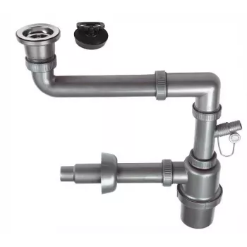 1-Bowl Sink Sifoni Click-Clack-tulpalla 3,5 tuumaa
