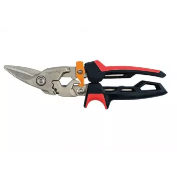 Fiskars PowerGear X vasenkätisen peltisakset pellille, 20 mm leikkuuteho, PTFE-pinnoitetut terät, FiberComp-kahvat