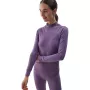 Naisten saumaton lämpöalusvaatesetti 4F F156 violetti M/L
