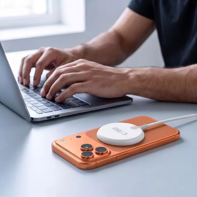 TECH-PROTECT A54 magneettinen MagSafe langaton laturi 25W Qi2.2 valkoinen