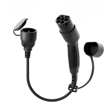 AKYGA AK-SC-E28 Type-2-Schuko-adapterikaapeli EV-latureille 16A 0,3m musta