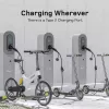 AKYGA AK-SC-E28 Type-2-Schuko-adapterikaapeli EV-latureille 16A 0,3m musta