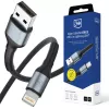 3mk Hyper Cable N-SERIES USB-A - Lightning 1 m 5V/2.4A 12W musta