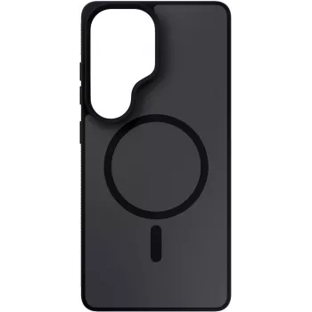 3MK Smoke MagCase Samsung Galaxy S26 Ultralle - musta läpikuultava matta, MagSafe, Absorber175™ putoamissuojaus