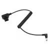 Newell D-Tap - DC 5,5x2,5mm spiraalikaapeli, 90cm, musta