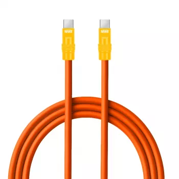 Newell USB-C - USB-C kaapeli 100W, 2m, silikoni, oranssi-keltainen